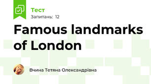 Famous landmarks of London 