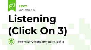 Listening (Click On 3)