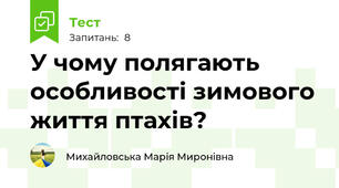 У чому полягають особливості зимового життя птахів?