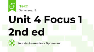 Unit 4 Focus 1 2nd ed