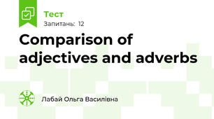 Comparison of adjectives and adverbs