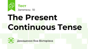 The Present Continuous Tense 