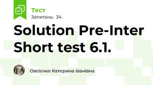 Solution Pre-Inter Short test 6.1.