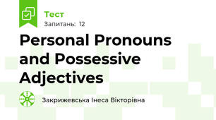 Personal Pronouns and Possessive Adjectives