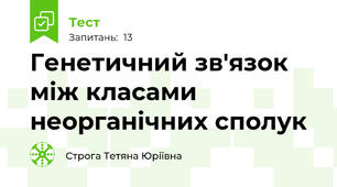 Генетичний зв'язок між класами неорганічних сполук