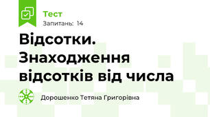Відсотки. Знаходження відсотків від числа