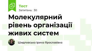 Молекулярний рівень організації живих систем