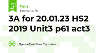 3A for 20.01.23 HS2 2019 Unit3 p61 act3
