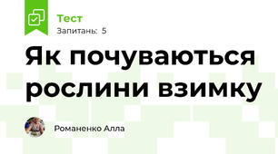Як почуваються рослини взимку