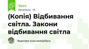 (Копія) Відбивання світла. Закони відбивання світла 