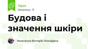 Будова і значення шкіри