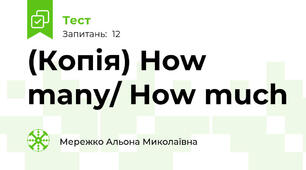 (Копія) How many/ How much