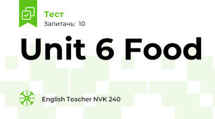 Unit 6 Food