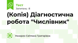 (Копія) Діагностична робота "Числівник"