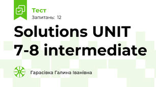Solutions UNIT 7-8 intermediate