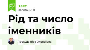 Рід та число іменників