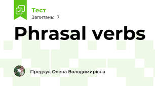 Phrasal verbs