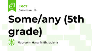 Some/any (5th grade)