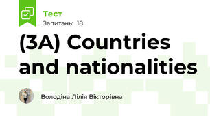(3A) Countries and nationalities