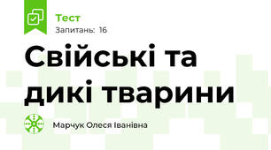 Свійські та дикі тварини