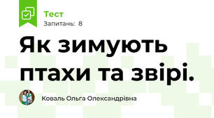 Як зимують птахи та звірі.