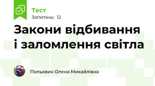 Закони відбивання і заломлення світла