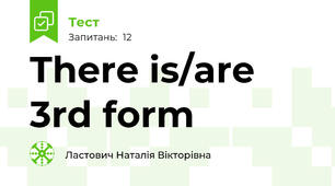 There is/are 3rd form
