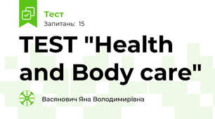 TEST "Health and Body care"