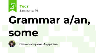 Grammar a/an, some