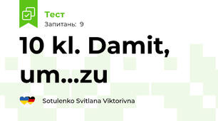 10 kl. Damit, um...zu