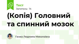 (Копія) Головний та спинний мозок