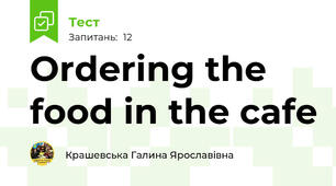 Ordering the food in the cafe