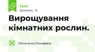 Вирощування кімнатних рослин.