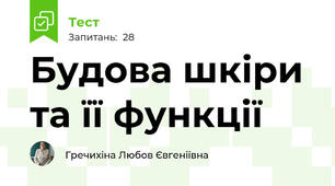  Будова шкіри та її функції