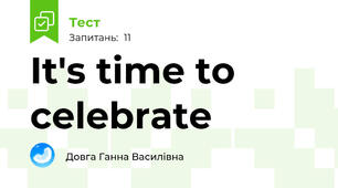 It's time to celebrate