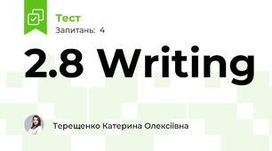2.8 Writing