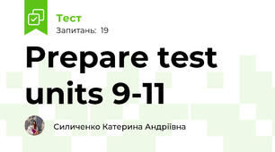 Prepare test units 9-11
