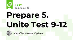 Prepare 5. Unite Test 9-12