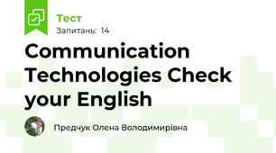 Communication Technologies Check your English