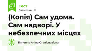 (Копія) Сам удома. Сам надворі. У небезпечних місцях