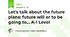 Let's talk about the future plans: future will or to be going to... A-1 Level