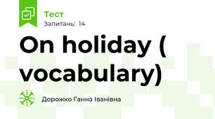 On holiday ( vocabulary)