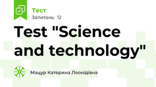 Test "Science and technology"