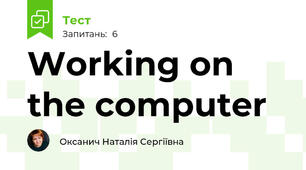 Working on the computer