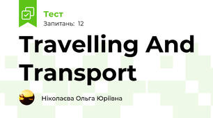 Travelling And Transport