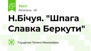 Н.Бічуя. "Шпага Славка Беркути"