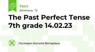 The Past Perfect Tense 7th grade 14.02.23