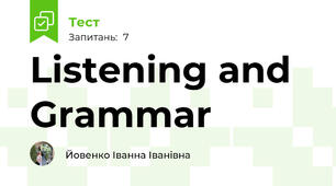 Listening and Grammar