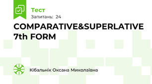 COMPARATIVE&SUPERLATIVE 7th FORM