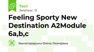 Feeling Sporty New Destination A2Module 6a,b,c